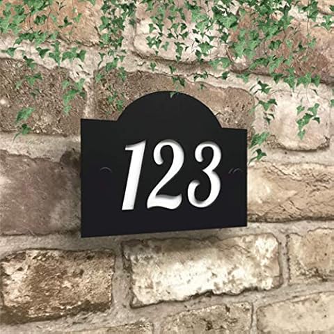 Berwick House Signs - Personalised House Number Plaque - Premium Acrylic House Number Plate - Weatherproof, UV Stable Door Numbers - Modern Home/ Office Door Plaques Cover