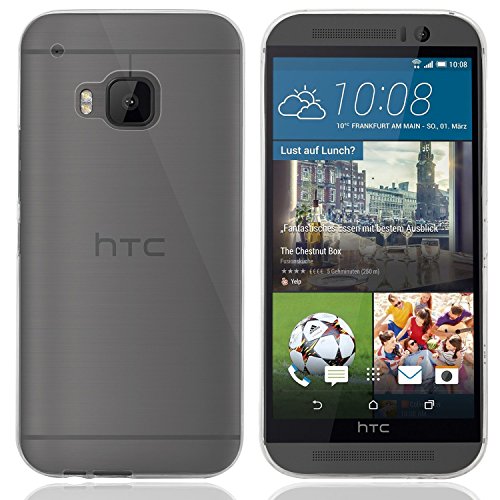 wortek TPU Silicona Case compatible para HTC One M9 Funda transparente (Modelo 2015)