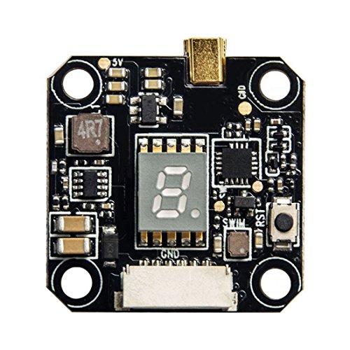Wolfwhoop Q4 5.8GHz VTX with MMCX Antenna Connector and 0.01/25/200/400/600mW 37CH Switchable FPV Transmitter with Smart Audio Support OSD Configuring via Betaflight Flight Controller