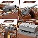 WW2 Military Trench Fortress Building Set（1350 pcs）Military Bunker Model Kit with Medical Room, Armory, Anti-Aircraft Gun&Ground Fortress for Adults&Kids, STEM Creative Play, Combat Display Collection