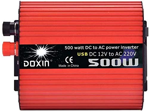 Wechselrichter 12V bis 220V PKW-Spannungswandler Inkl. Stecker für Zigarettenanzünder, USB