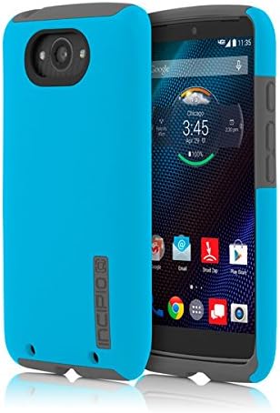 Motorola Droid Turbo Case, Incipio [Shock Absorbing] DualPro Case for Motorola Droid Turbo-Cyan/Gray
