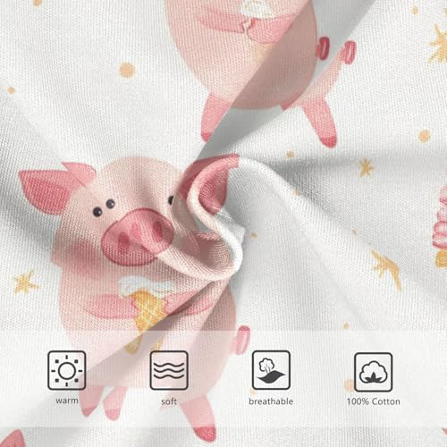 Wusikd Cute Pink Piggy Boys' Underwear Cotton Ice Cream Boys Briefs Soft Toddler Underwear 2T3
