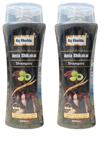 Amla Shikakai Shampoo 500ml Herbal Ayurvedic Hair Care Natural Cleanser for Daily Use Gentle Cleansing Nourishing Growth Anti-Hair Fall Strengthening Scalp Hydrating Pack Of 06-picture-18