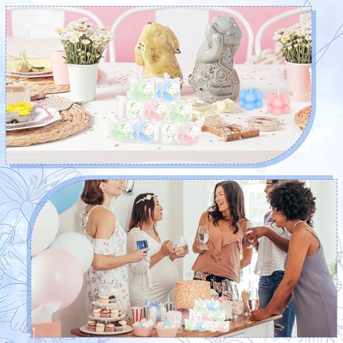 30 Sets Bubble-Kerzen als Hochzeit Gastgeschenke, Ästhetische Mini Duftkerzen mit Grußkarte, Schleife & Geschenkbox, Party Favors Dankesgeschenke für Gäste bei Bridal Shower & Party, 4 × 3,5 cm