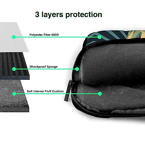Funda bandolera de portátil 14 pulgadas resistente con compartimentos FOX 5