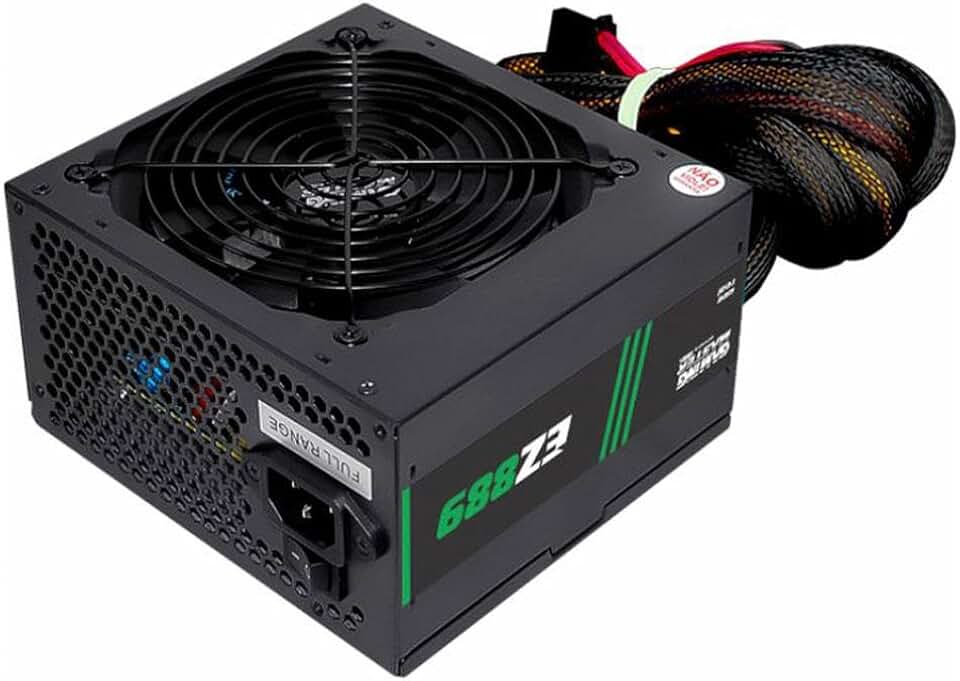 Fonte de Alimentação K-mex 500W, 80 Plus White, ATX, Auto Switch - EZ8898F