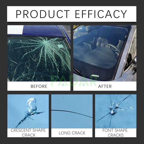Image of Modern Windshield Repair Kit for Car - Glass Crack Repair Liquid Resin Tool Set for Chips, Star Cracks & Scratches, Auto Windscreen & Car Window Glass Quick DIY Fix (20ml) (3)