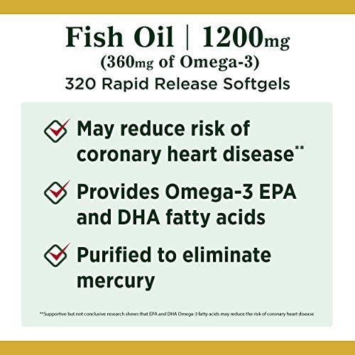 Nature's Bounty 1200 mg Fish Oil Softgels #TOP24