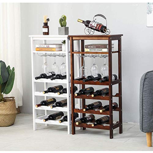 Soporte para botellas de vino de madera sólida miniatura 3