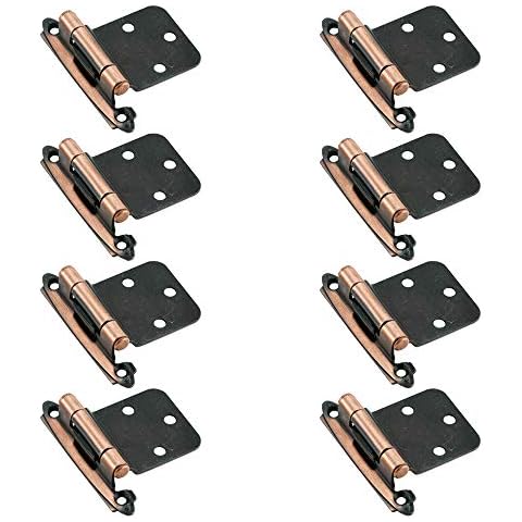 Amerock Decorative Cabinet Door Hinge Antique Copper (4) Cover