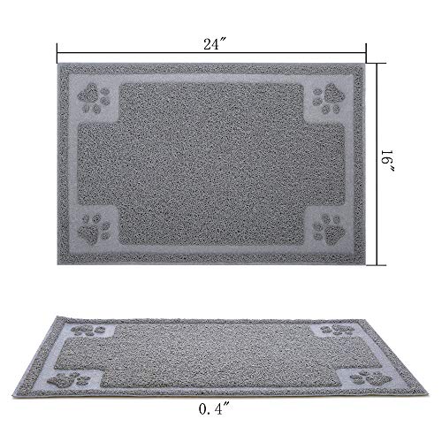 Gefryco Pet Dog Feeding Mats for Food and Water Bowl, Traps Litter from