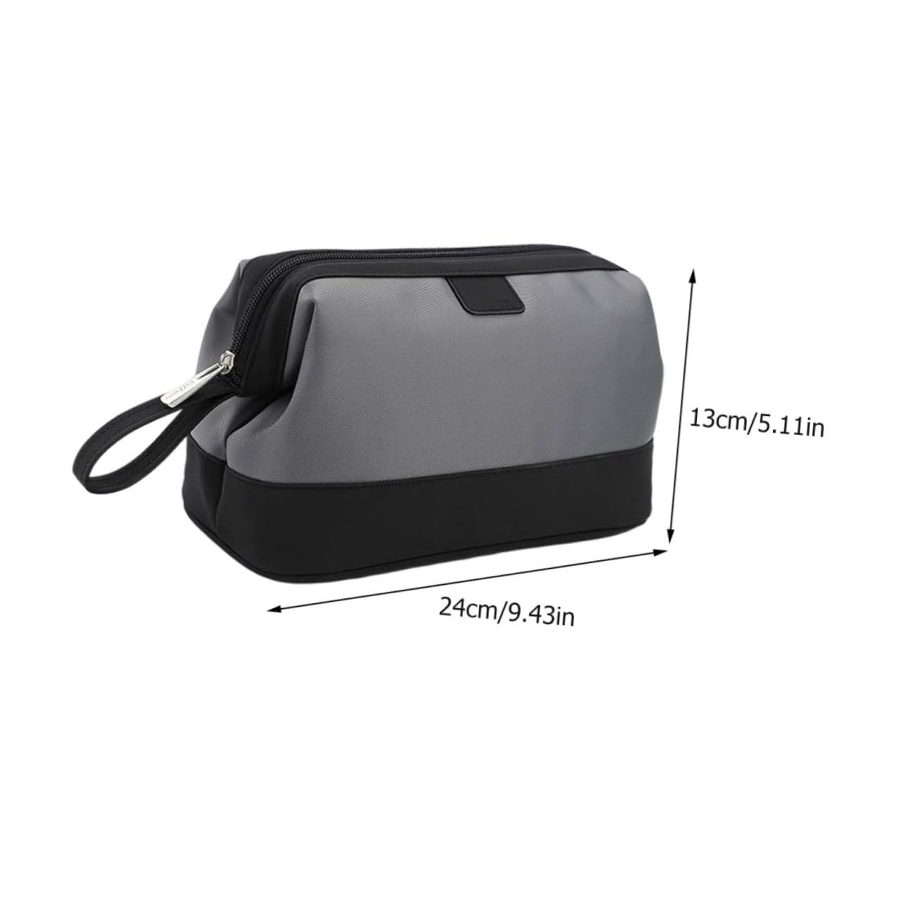 Bolsa de Aseo para Hombre Gris Neceser Multifuncional Portátil para Viaje Almacenamiento Práctico para Cosméticos y Objetos Personales