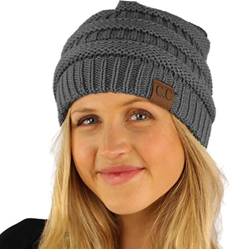 Image of Hatsandscarf CC Exclusives Solid Color Beanie Tail Hat for Adult (MB-20A)