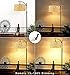 QIYIZM Floor Lamp for Living Room Bedroom Farmhouse Arc Rattan Boho Standing Lamp with Remote Dimmable Black Wicker Bamboo Lamp Shade Floor Light Adjustable Tall Lamp Industrial Floor Lamps Bohemian