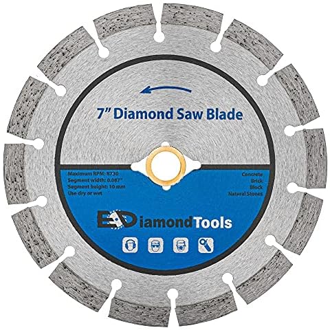 7" Segmented Diamond Saw Blade for Concrete Brick Block and Masonry Cover