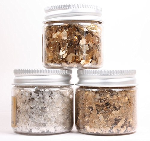 Gold (Large & Small) & Silver - Mica Flakes - 311-M-0707 #TOP1