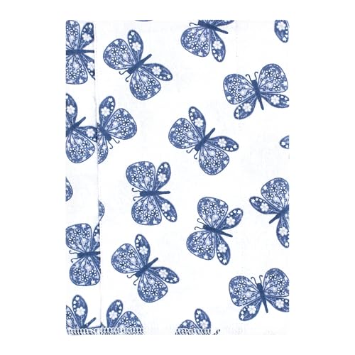 Image of Hudson Baby Unisex Baby Cotton Flannel Burp Cloths 7-Pack, Beautiful Butterfly, One Size