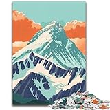  Rompecabezas de 1000 Piezas para Adultos y Adolescentes, Atardecer en el Everest, para niños de 14 años o más, Juego Educativo, desafío, Juguete, Regalo para cumpleaños, 26x38cm