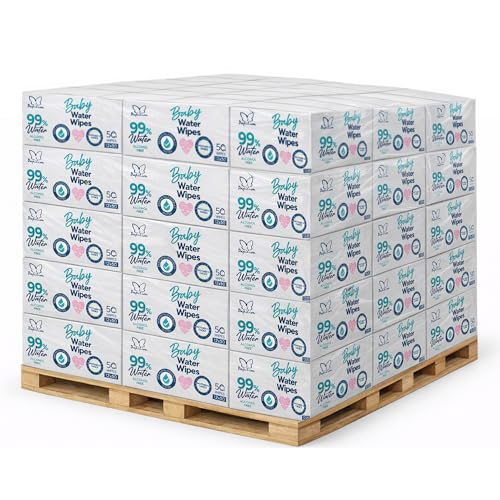 Image of PAPILION 99% Water Baby Wipes, Extra Large Diaper Wipes for Sensitive Skin, Fragrance-Free, Dermatologically Tested, Soft & Durable Fabric, Flip-Top Pack, Gentle Cleansing, 50 PCS X 12 Units x 54 Box
