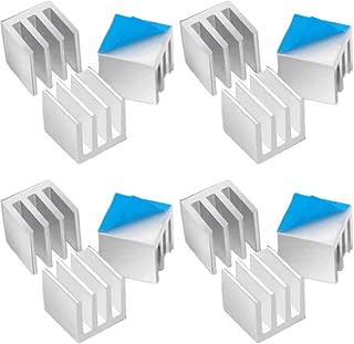 12PCS Aluminum Heat Sink 10 * 10 * 10MM Heatsink Cooler for Mos Cooling IC Slug Electronic Components (Without Back Tape)