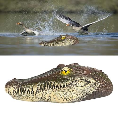 BMMN Floating Alligator Head, Alligator Head Decoy for Pool, Fake