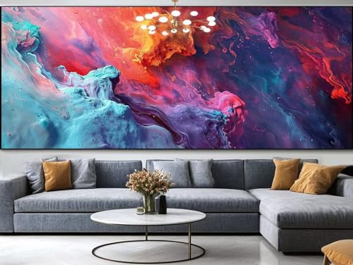 Diamond Painting ciel étoilé 150x60cm avec strass carrés pour décoration salon