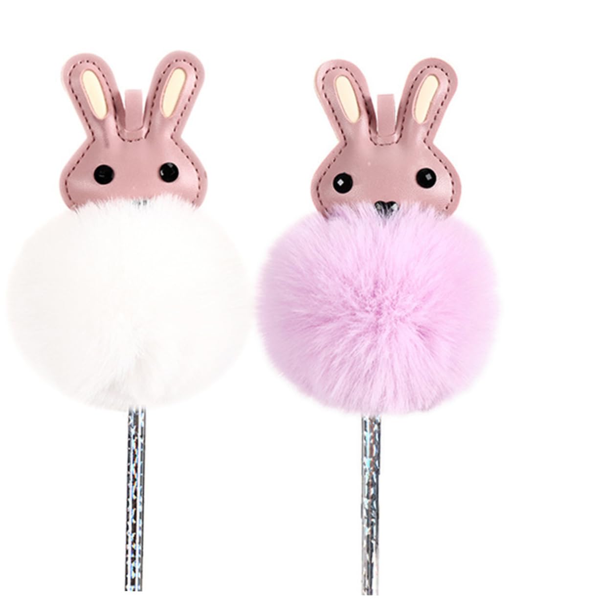 Lurrose 18 Pcs stylo gel créatif Stylos Gel s bille crayon bille pen enfant lapin balle en peluche