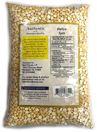 Rani Daliya Split (Roasted Split Chickpeas Dalia) 7Oz (200G) ~ All Natural | Vegan | Indian Origin #TOP1