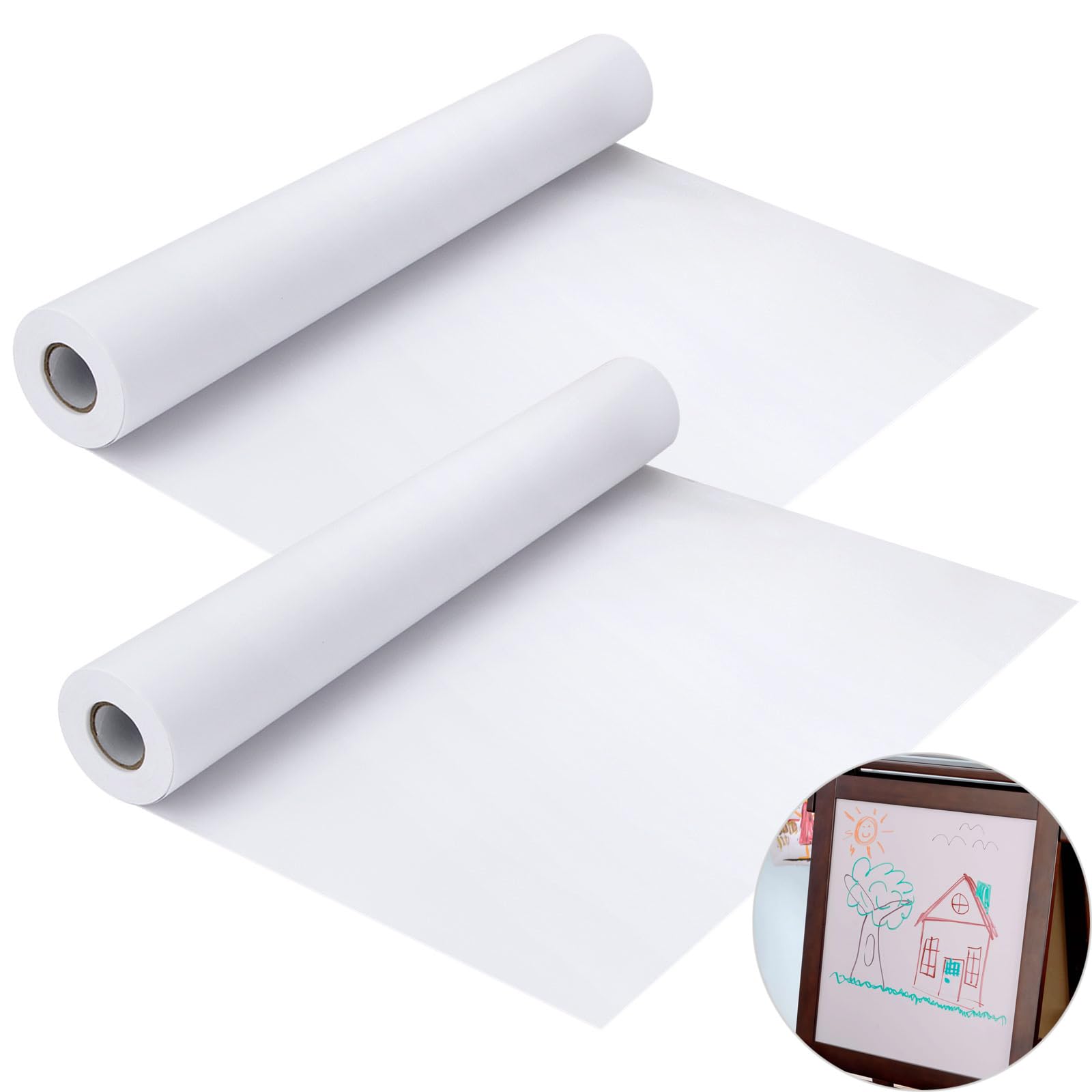 Rollos de papel blanco para pintar bocetos y practicar en caballete 8