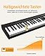 OYAYO 88 Tasten Digital Piano Keyboard, Halbgewichtetes Anfängerklavier Tragbare E Piano mit Süstain-Pedal, Netzteil und Klaviertasche Elektroklavier für Erwachsener Geschenk