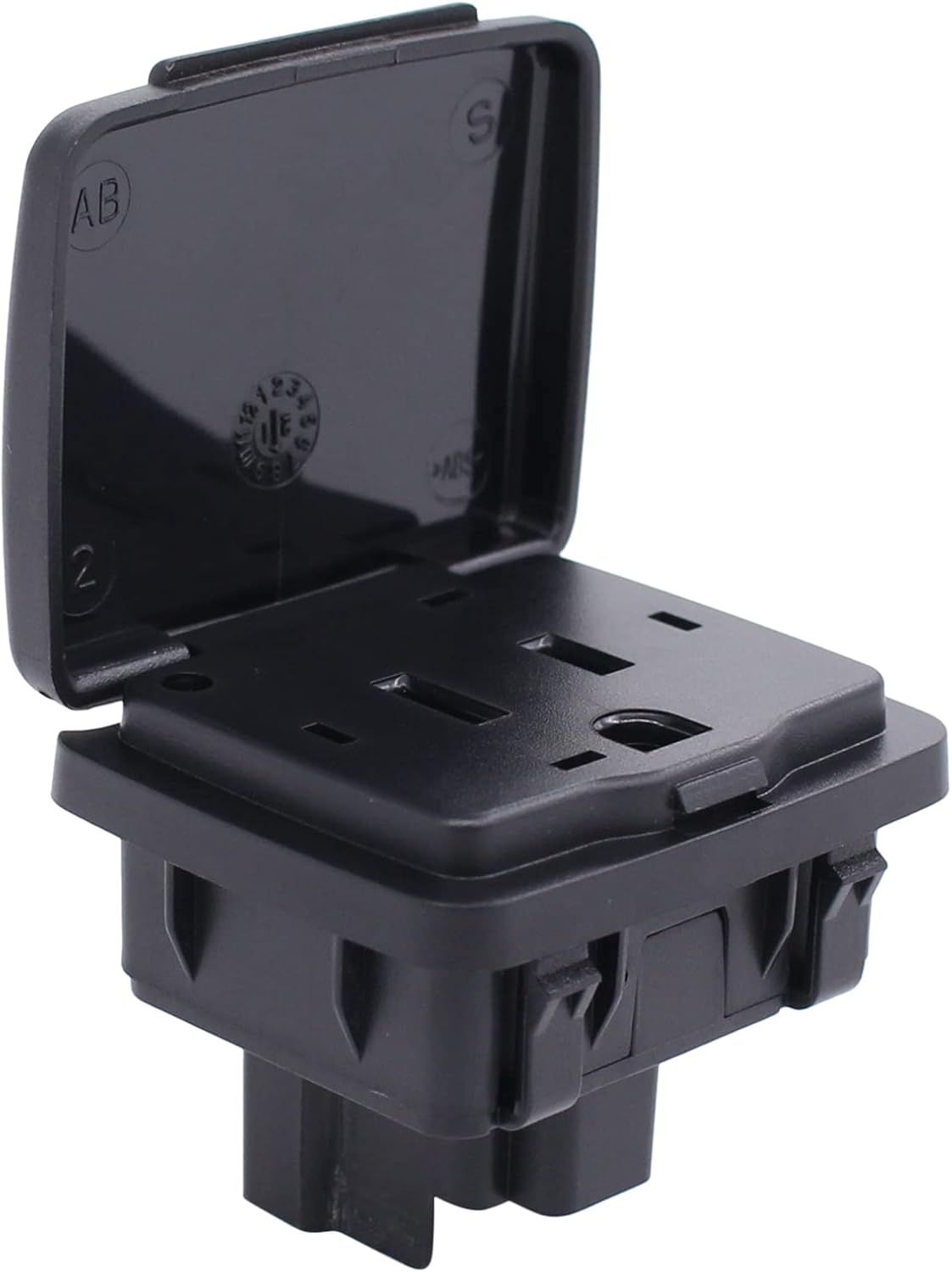 NewYall Center Console Rear Accessory Power Outlet Socket Plug 110V 150W for Ford Explorer F-150 2011-2015 Expedition 2011-2017 F250 F350 F450 2011-2016 for Lincoln Navigator Mark LT