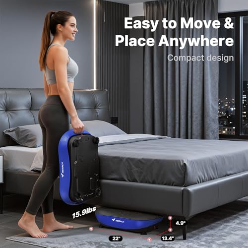 Merach V33 Pro Vibration Plate Exercise Machine with Touchscreen, 99 Speeds | Resistance Bands, Bluetooth, 350lbs Capacity, Vibration Platform for Lymphatic Drainage, Home Full Body Fitness Equipment - image 8