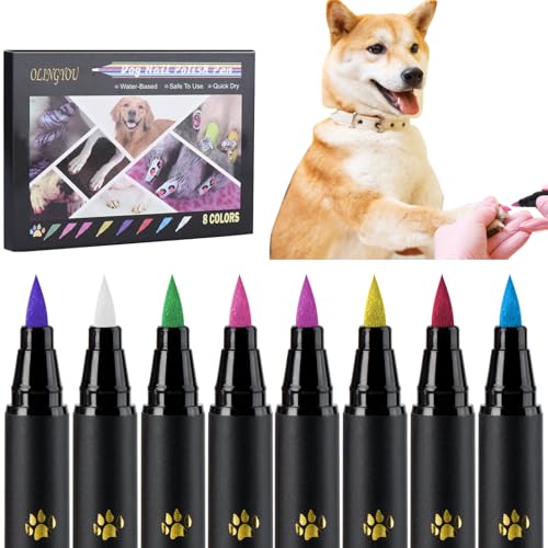 OLINGYOU Dog Nail Polish, Dog Nail Polish Pens...