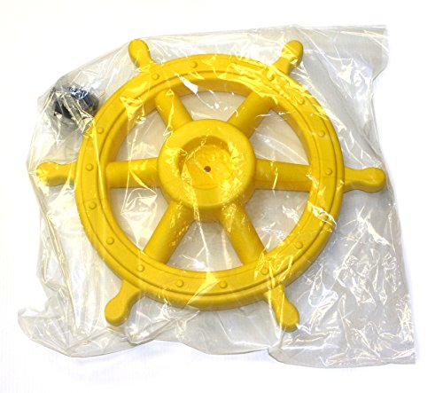 Eastern Jungle Gym Jumbo Captain's Ship Wheel Pirate Wheel Deluxe Swing Set Accessory for Wooden Playset - Thumbnail 2