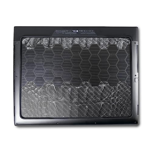 Image of MightySkins Carbon Fiber Skin Compatible with Alienware M18 R1 (2023) Full Wrap Kit - Gator Back | Protective, Durable Textured Carbon Fiber Finish | Easy to Apply & Change Styles | Made in The USA