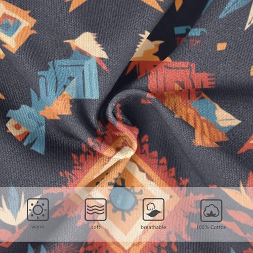 KLL Mexican Fabric Pattern Colorful Little Boys Pure Cotton Nighttime Underwear Cute Undies3