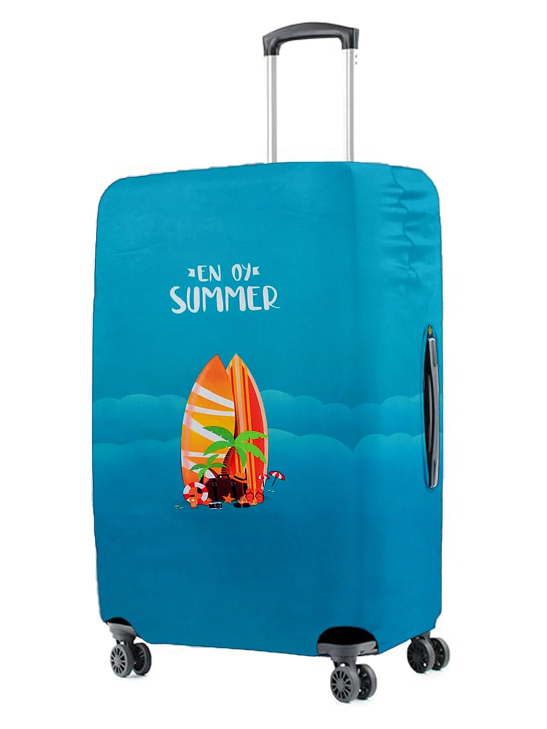 Cortina Polyester Luggage Cover Trolley Travel Covers Washable Dust Proof Anti-Scratch Suitcase Protector, Small-Blue