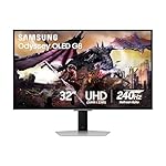 SAMSUNG 32" Odyssey OLED G8 (G80SD) Series 4K UHD Smart Gaming Monitor w QD-OLED, 240Hz 0.03ms, G-Sync Compatible, Glare-Free Display, Sleek Metal Design, LS32DG800SNXZA, 2024, 3 Yr Warranty