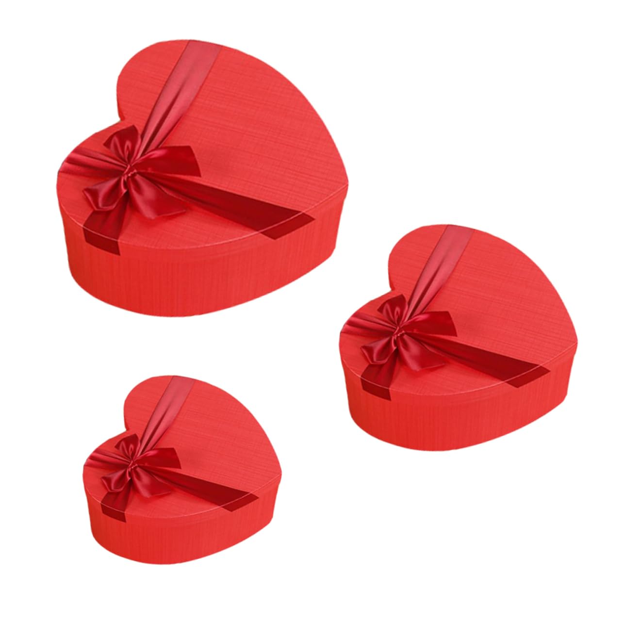 SOLUSTRE 3stücke Herzförmige Geschenkboxen Dekorative Verpackungen Für Schmuck Und Blumen Für Valentinstag Hochzeit Und Besondere Anlässe Robustes Papiermaterial Romantisches Design