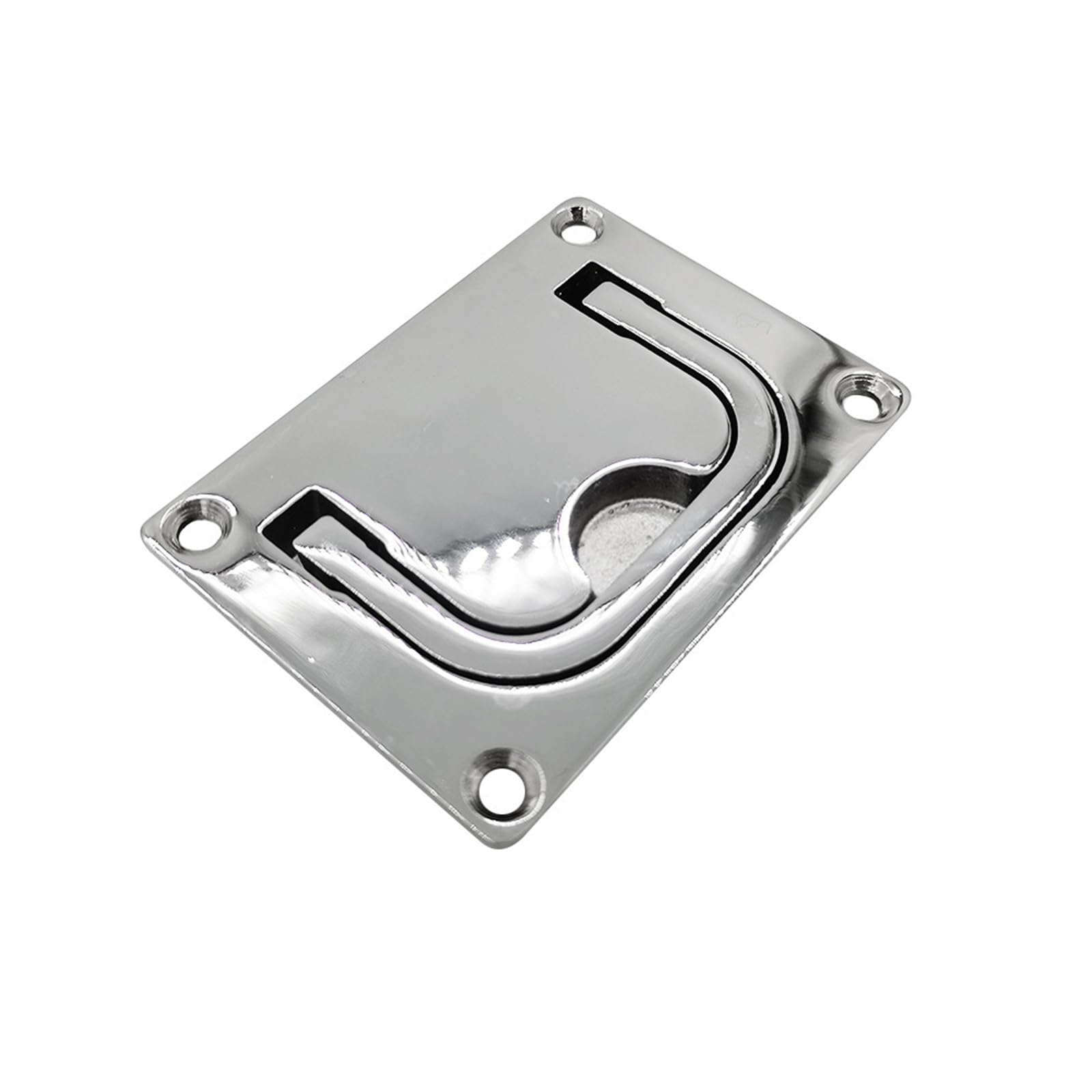 Iykqhwupyp 76*57Smileyfacepulltab 316 Stainless Steel 76X56/95X70 Square Pull Ring Floor Lock Marine Hardware Accessories 1Pcs(76 * 57Smileyfacepulltab)