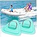 Ruqingg Inflatable Boat D-Ring Patch Heavy Duty Kayak Canoe D-Ring PVC Patch Accessories 6PCS Green Inflatable Boat -