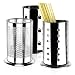 Portaposate Acciaio Inox, Xiuyer 3pcs Portautensili da Cucina Antiruggine Argento Scolaposate Portautensili Professionale Utensili Conservazione Set di Organizer per cassetti Ristorante Piani