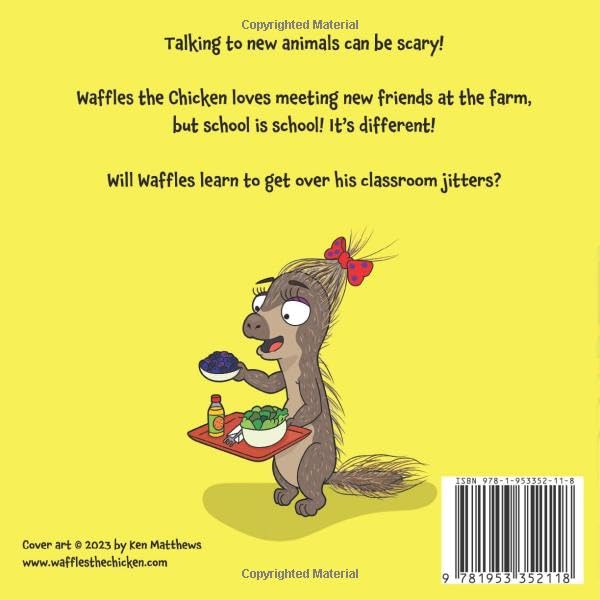 Waffles the Chicken Classroom Jitters: A Children's Book About Starting School, Starting Conversations, and Making Friends image 3