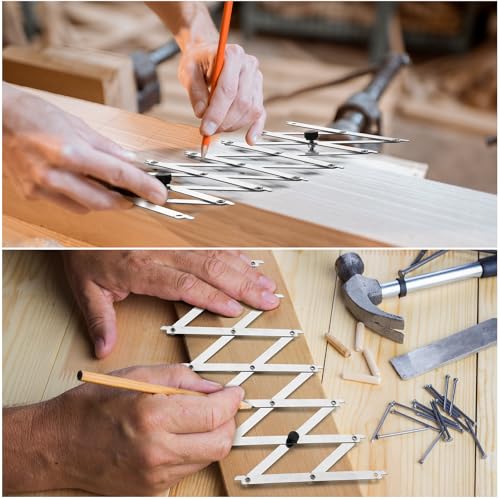 Zonon Point-2-point Equidistant Measuring Tool Center Finding Tool Finder Measuring Tools Pipe Center Finder Woodworking Layout Metal Equal Space Divider for Welding - Image 6