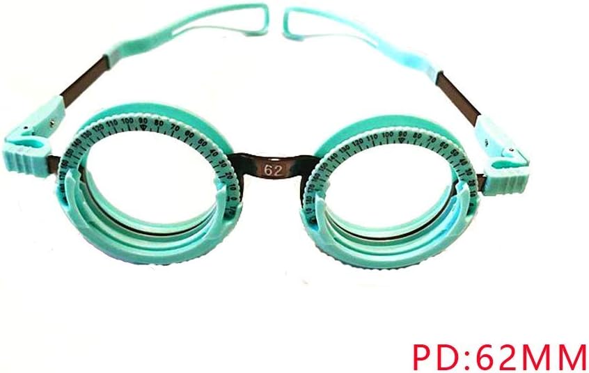 Optical Optic Trial Lens Frame - Optical Optic Trial Lens Frame - Trial Frames Optometry - Optometry Optician Eye Eyewear Eyeglasses Test Tool - Titanium Trial Frame Fixed PD(62mm), Blue