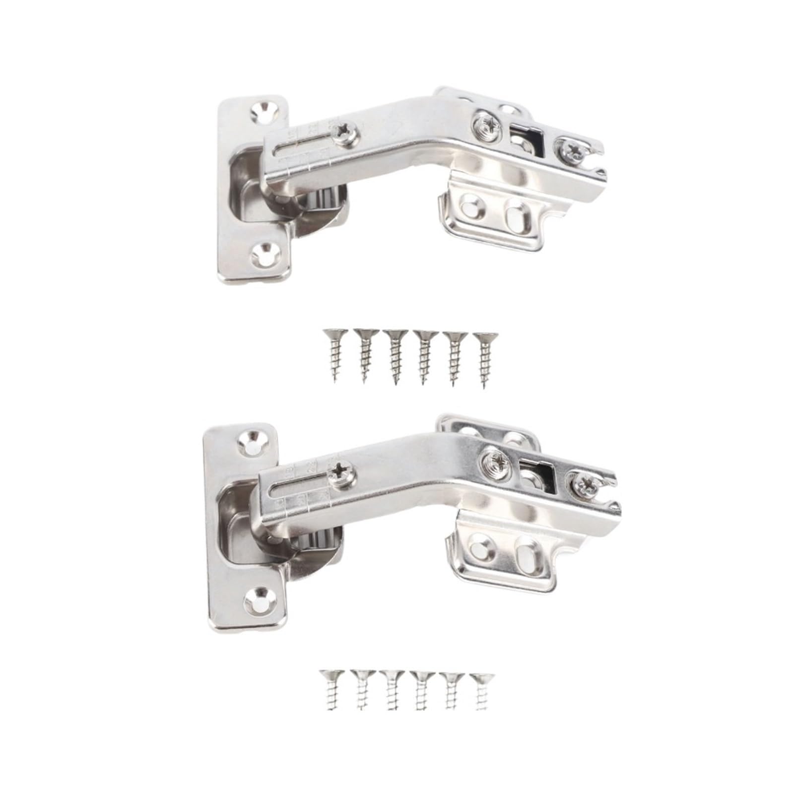 2PCS Full Overlay 135 Degree Hinge Adjustable Concealed Folded Door Hinge