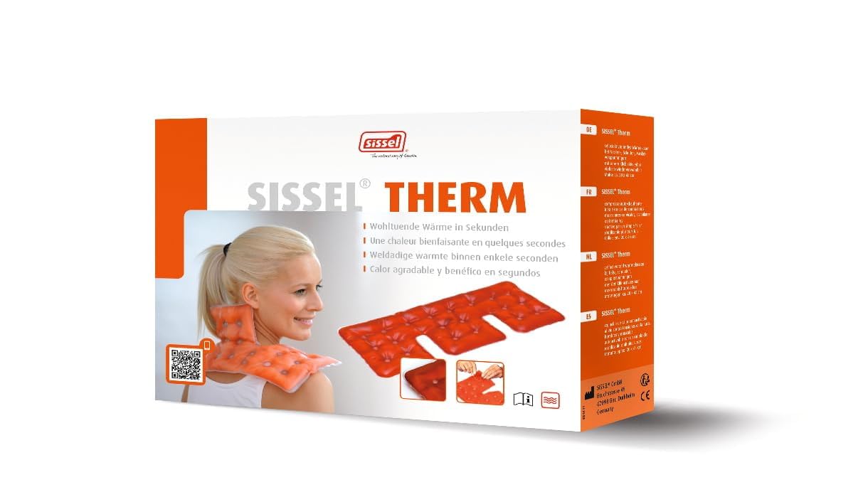 SISSEL - Cuscino Termico, 3 Pezzi, Colore: Rosso
