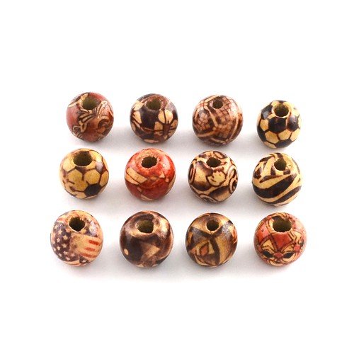 Charming Beads Pacco 50+ Beige/Misto Legno 12 x