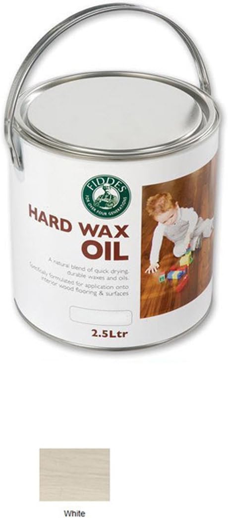 FiddesHard Wax Oil Colour Tint - White 2.5ltr